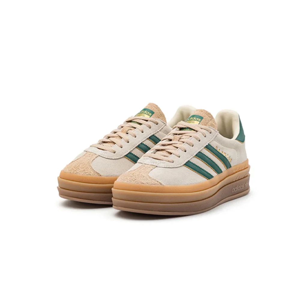 adidas Gazelle Bold Magic Beige Collegiate Green W - Image 2