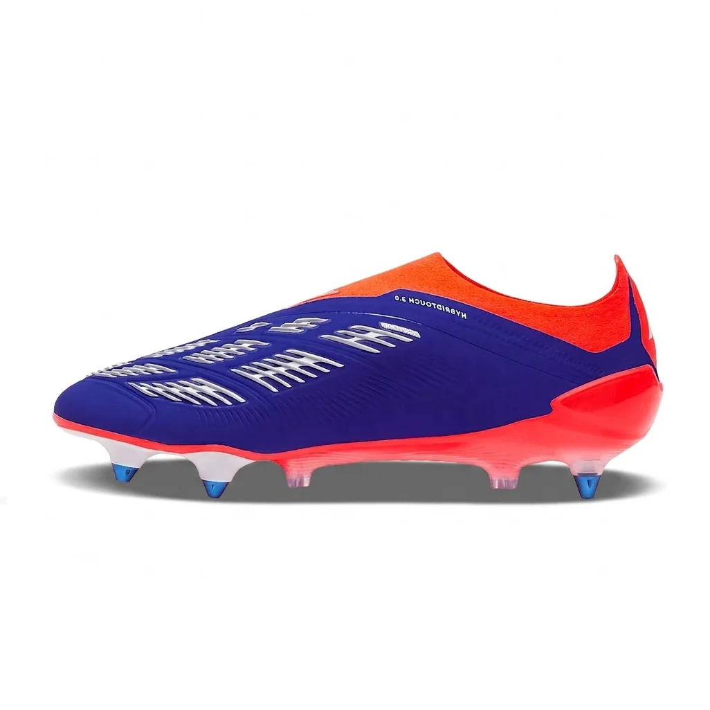 adidas Predator Elite Laceless SG Lucid Blue Cloud White Solar Red - Image 2