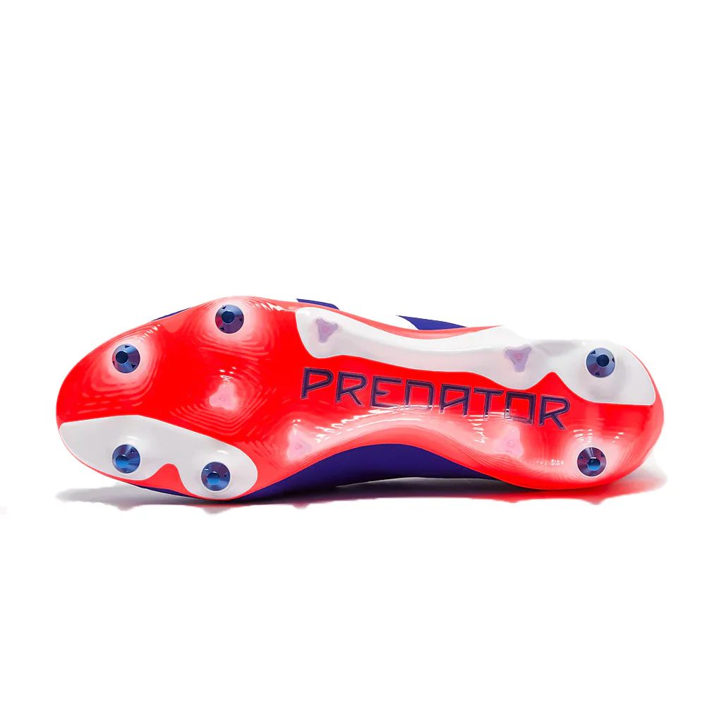 adidas Predator Elite Laceless SG Lucid Blue Cloud White Solar Red - Image 3
