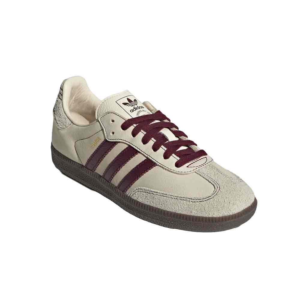 adidas Samba OG Wonder White Maroon W - Image 3