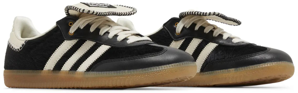 adidas Samba Pony Tonal Wales Bonner 'Core Black' - Image 3