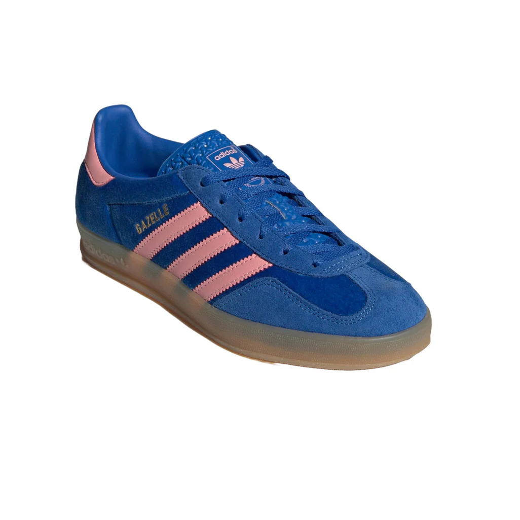 adidas Gazelle Indoor Blue Semi Pink Velvet W - Image 3
