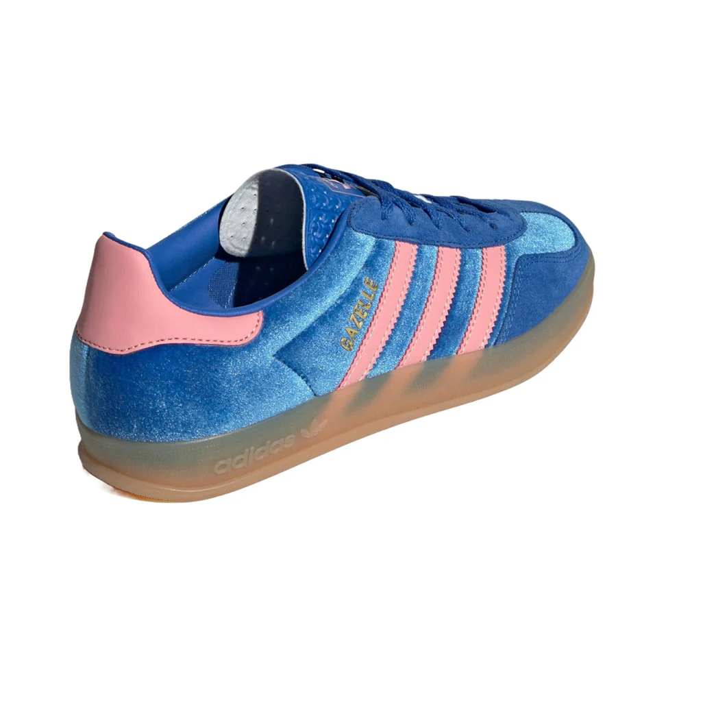 adidas Gazelle Indoor Blue Semi Pink Velvet W - Image 4