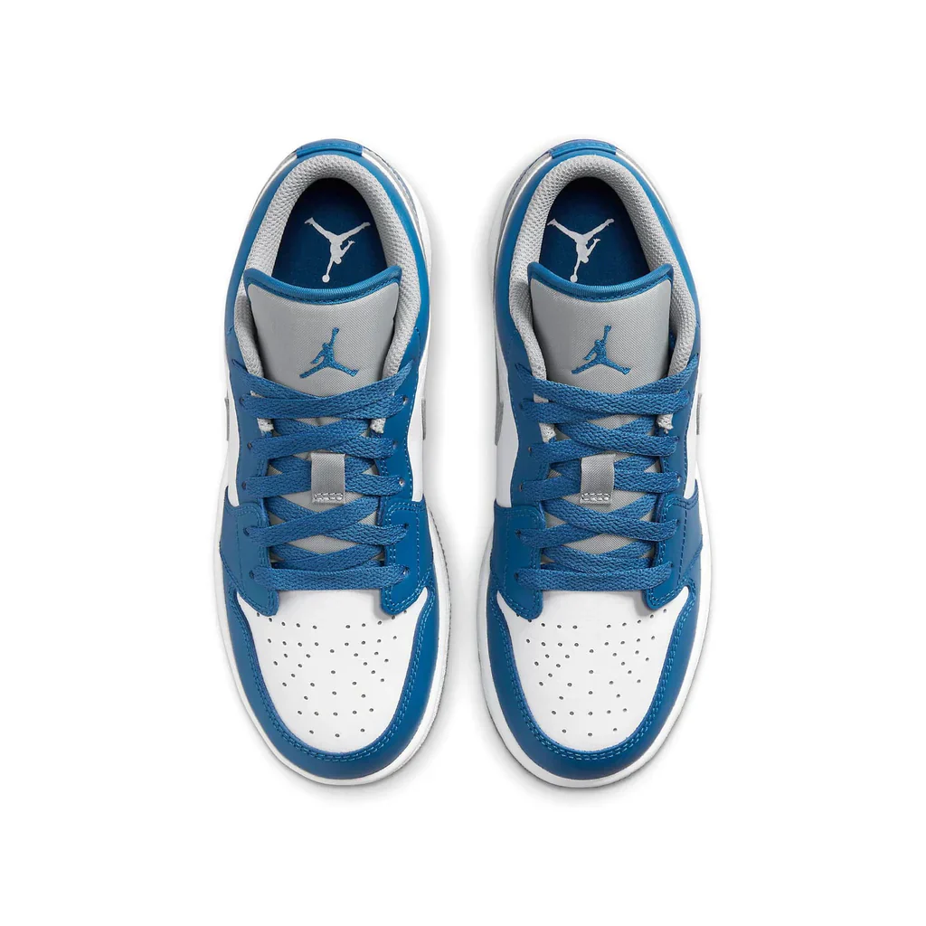 Air Jordan 1 Low GS True Blue Cement - Image 3