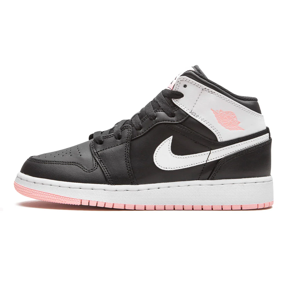 Air Jordan 1 Mid Arctic Pink Black GS - Image 2