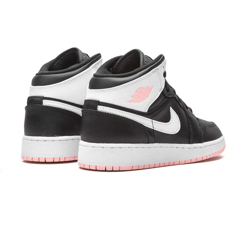 Air Jordan 1 Mid Arctic Pink Black GS - Image 4