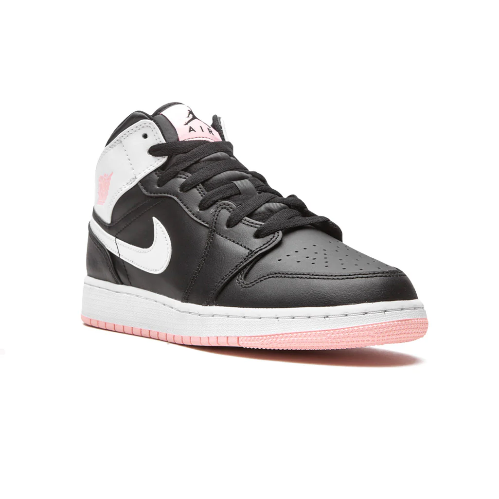 Air Jordan 1 Mid Arctic Pink Black GS - Image 6