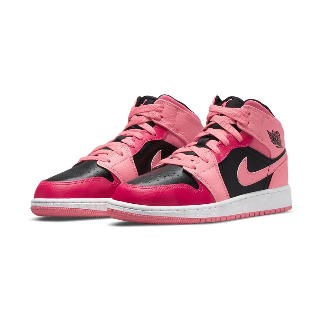 Air Jordan 1 Mid Coral Chalk GS - Image 3