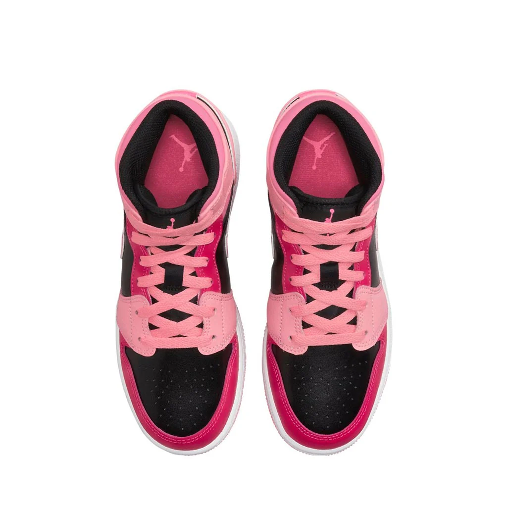 Air Jordan 1 Mid Coral Chalk GS - Image 4
