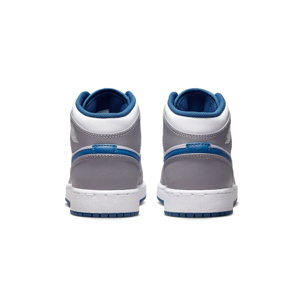 Air Jordan 1 Mid GS Cement True Blue - Image 4
