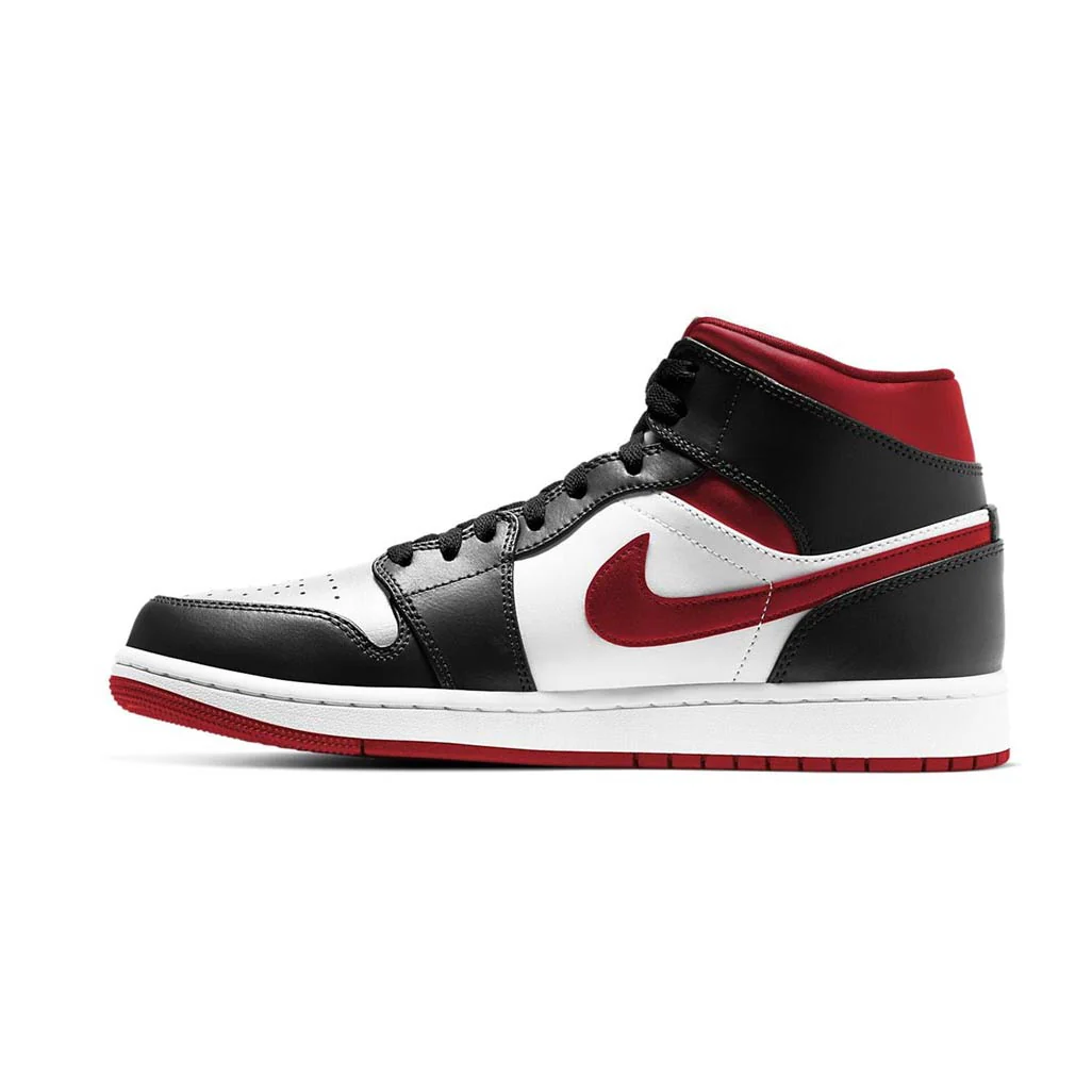 Air Jordan 1 Mid Gym Red Black White - Image 2