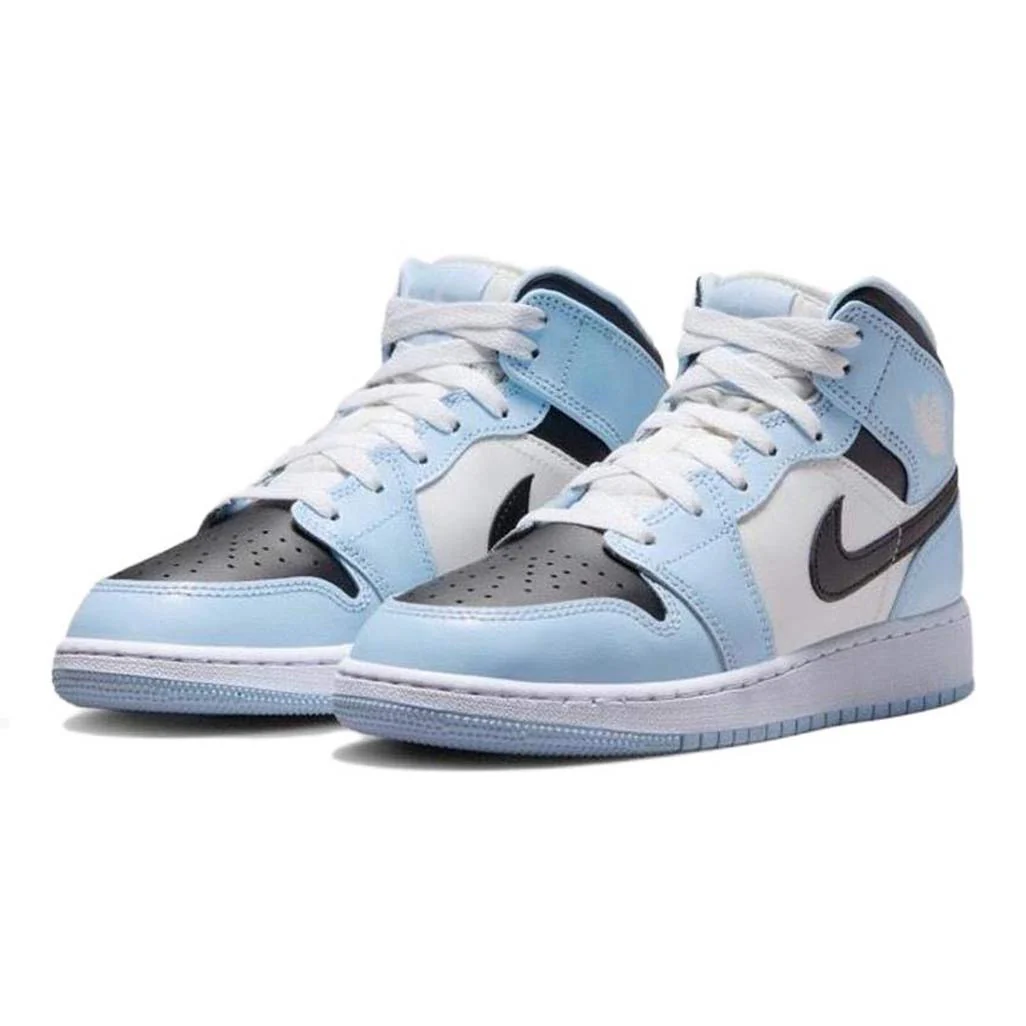 Air Jordan 1 Mid Ice Blue GS - Image 3