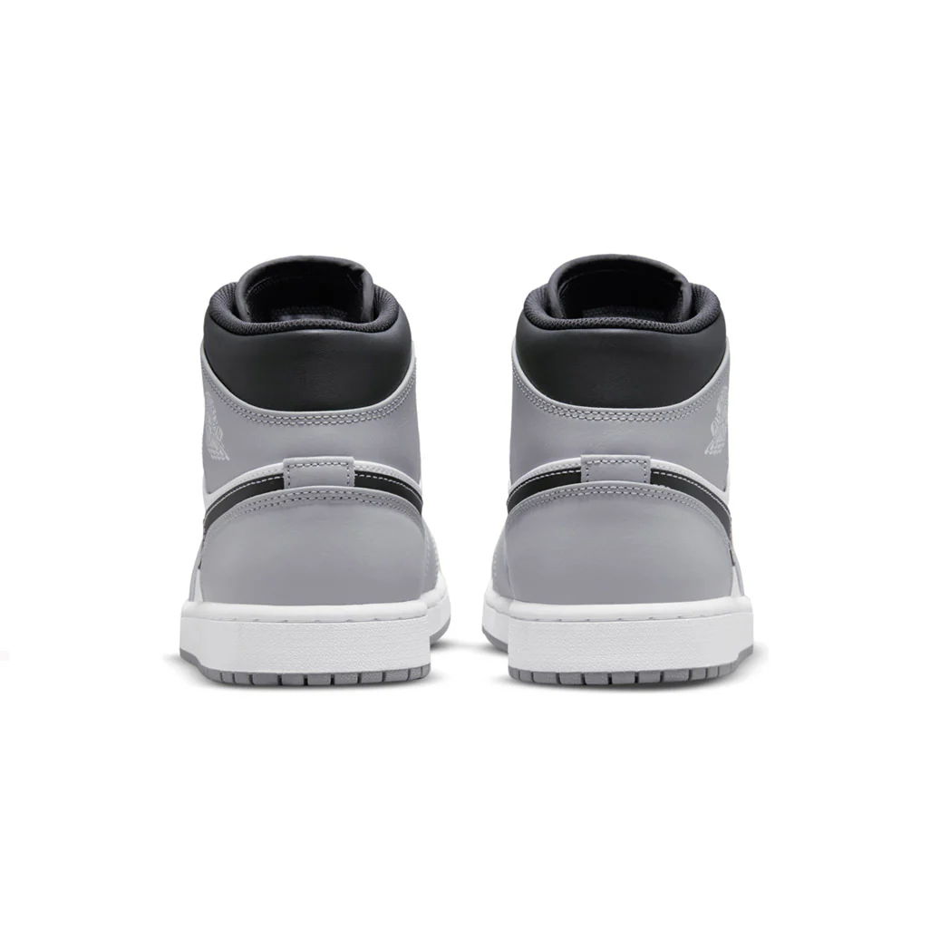Air Jordan 1 Mid Light Smoke Grey Anthracite GS - Image 4