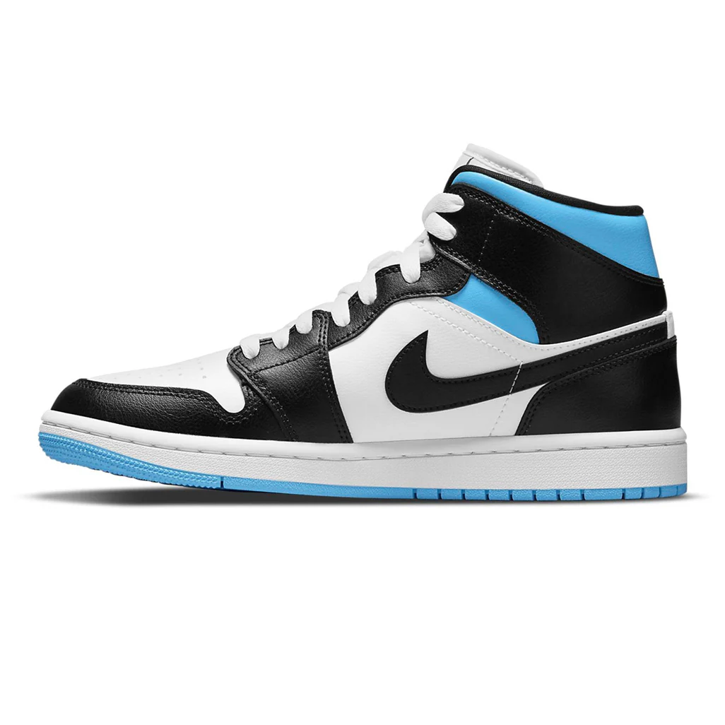 Air Jordan 1 Mid University Black White W - Image 2