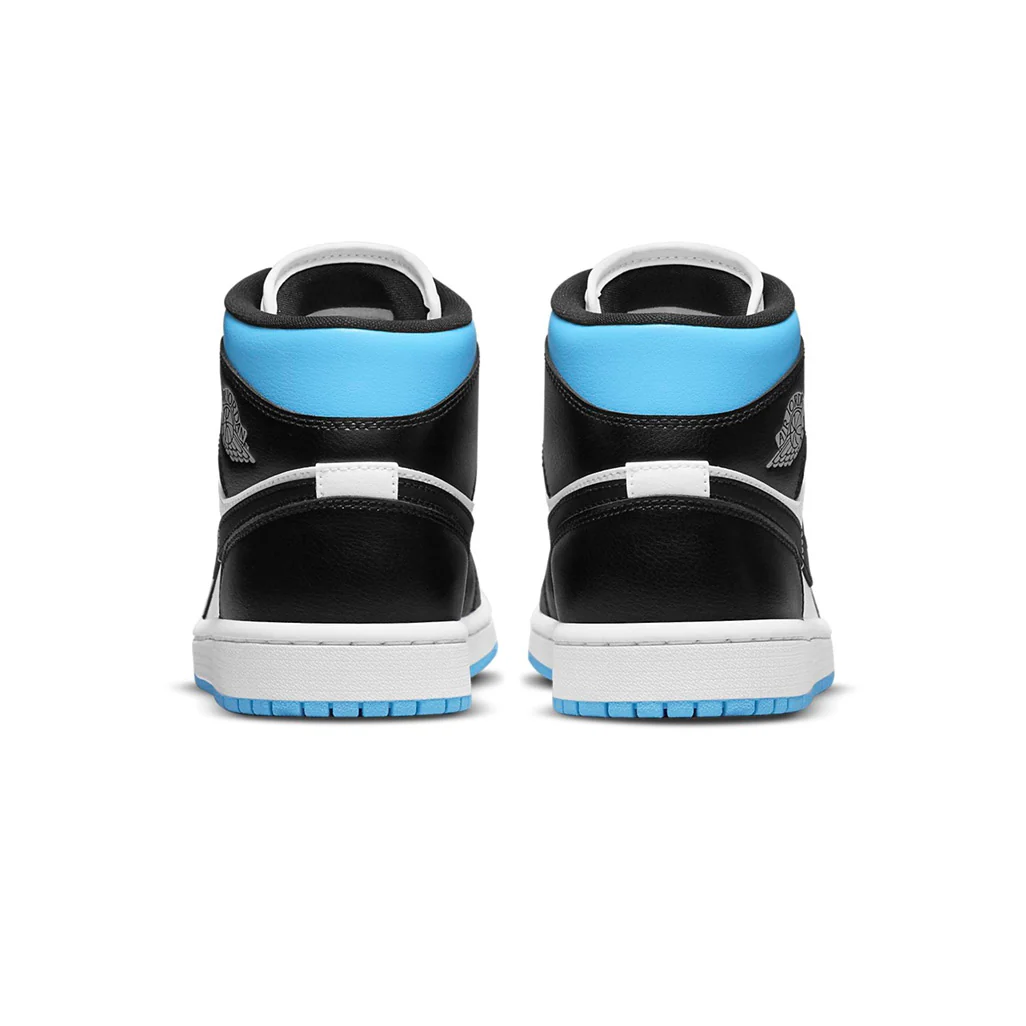 Air Jordan 1 Mid University Black White W - Image 5
