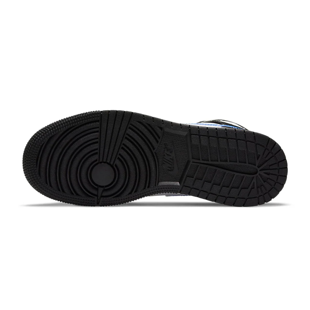 Air Jordan 1 Mid White Black Racer Blue GS - Image 5