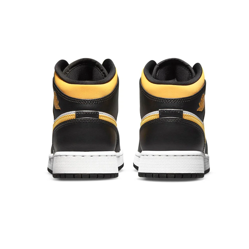 Air Jordan 1 Mid White Pollen Black GS - Image 5