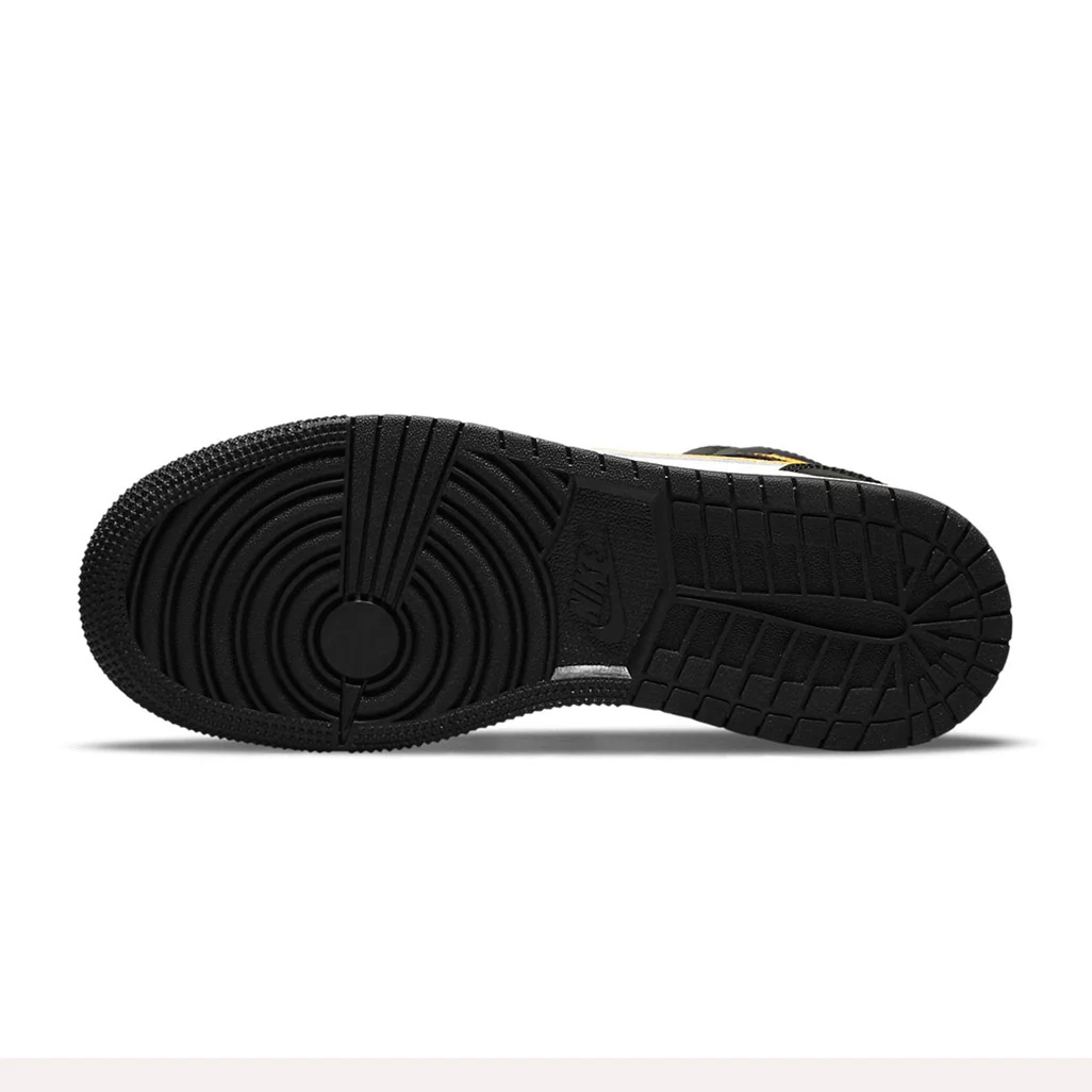 Air Jordan 1 Mid White Pollen Black GS - Image 6