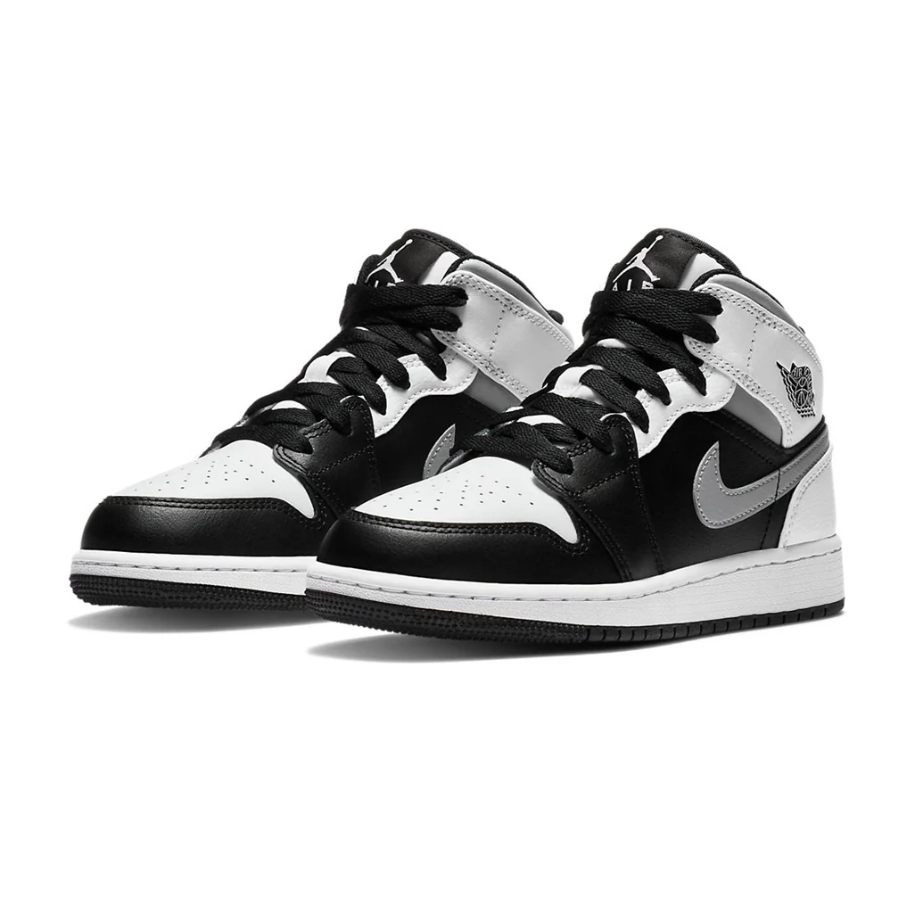 Air Jordan 1 Mid White Shadow GS - Image 3