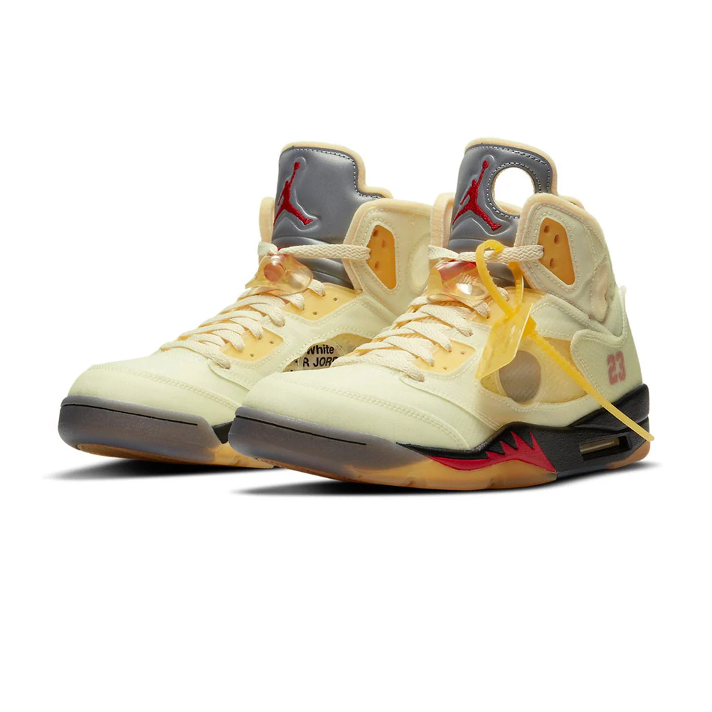 Air Jordan 5 Retro OFF-WHITE Sail - Image 3