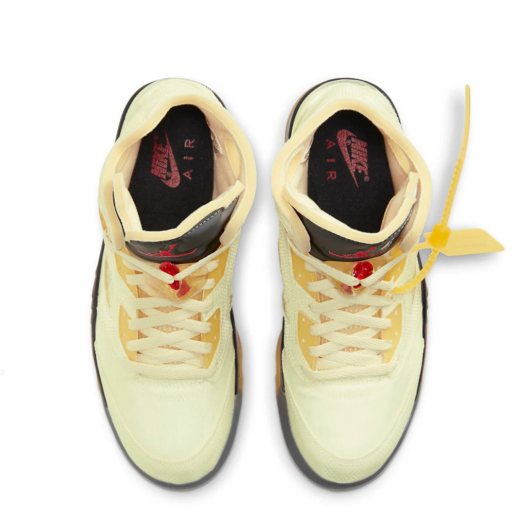 Air Jordan 5 Retro OFF-WHITE Sail - Image 4