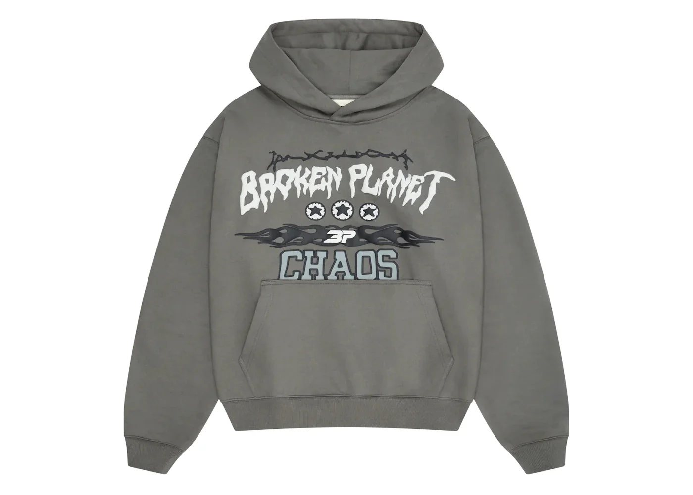 Broken Planet Chaos Hoodie Gunmetal Grey - Image 2