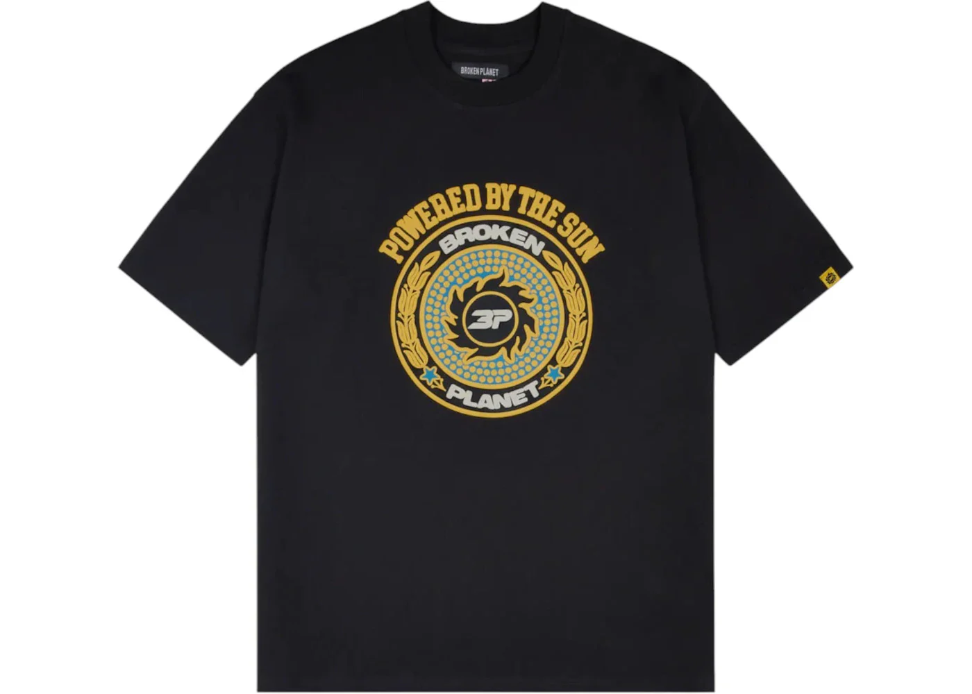 Broken Planet Crest T-shirt Midnight Black - Image 2