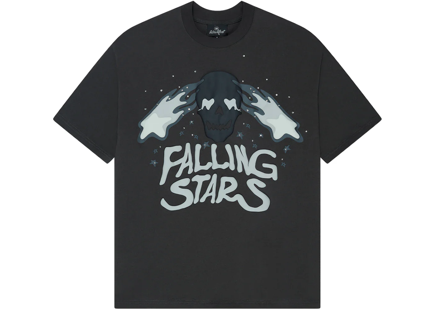 Broken Planet Falling Stars T-Shirt Soot Black - Image 2