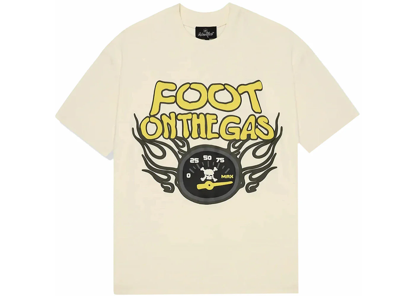 Broken Planet Foot On The Gas T-shirt Vanilla White - Image 2