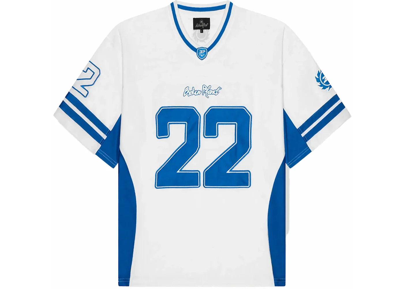 Broken Planet Football Jersey FW24 White/Blue - Image 2