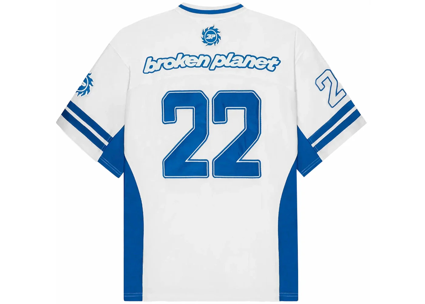 Broken Planet Football Jersey FW24 White/Blue - Image 3