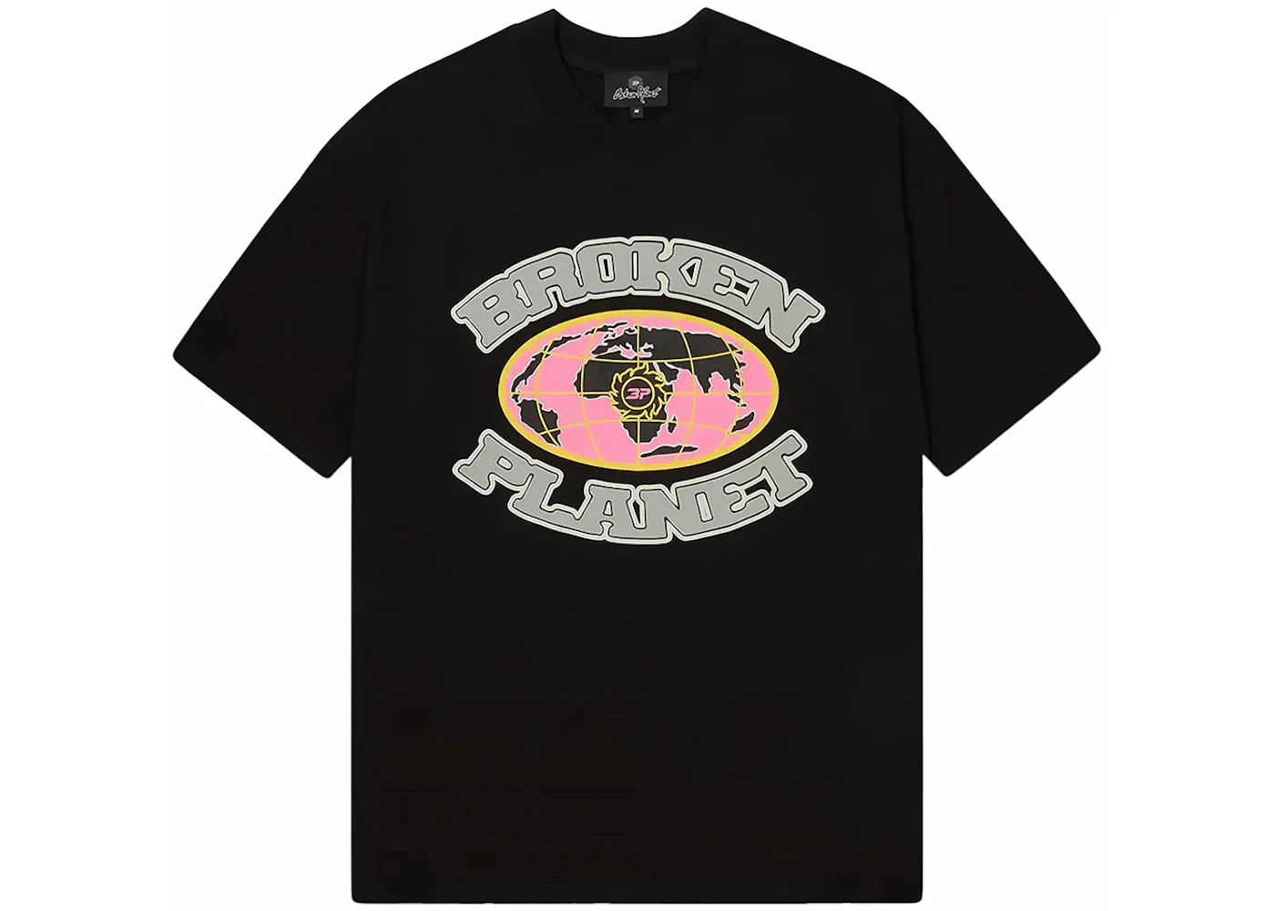 Broken Planet Grid T-shirt Midnight Black - Image 2