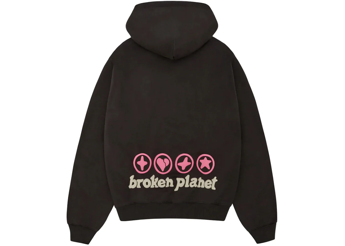 Broken Planet Hearts Are Made To Be Broken Hoodie Soot Black - Image 3