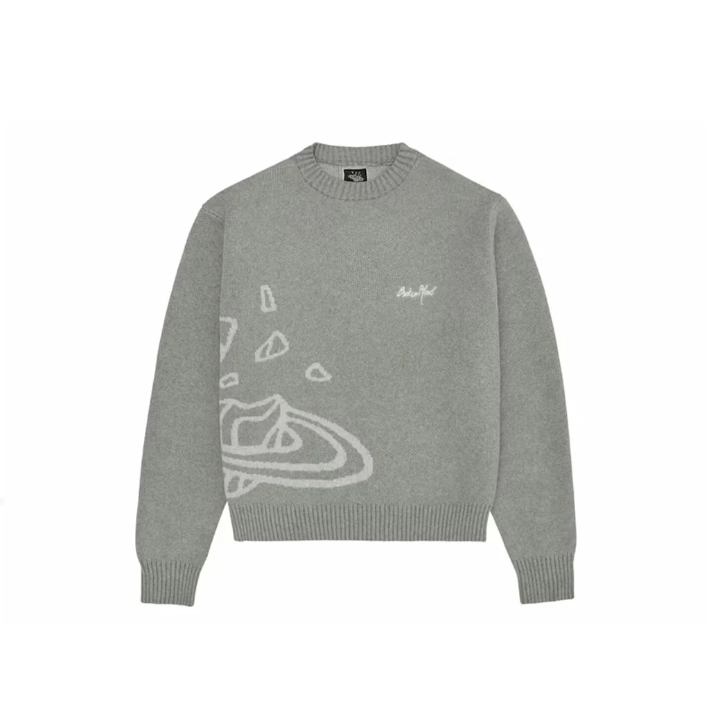 Broken Planet Knit Sweater 'Heather Grey'