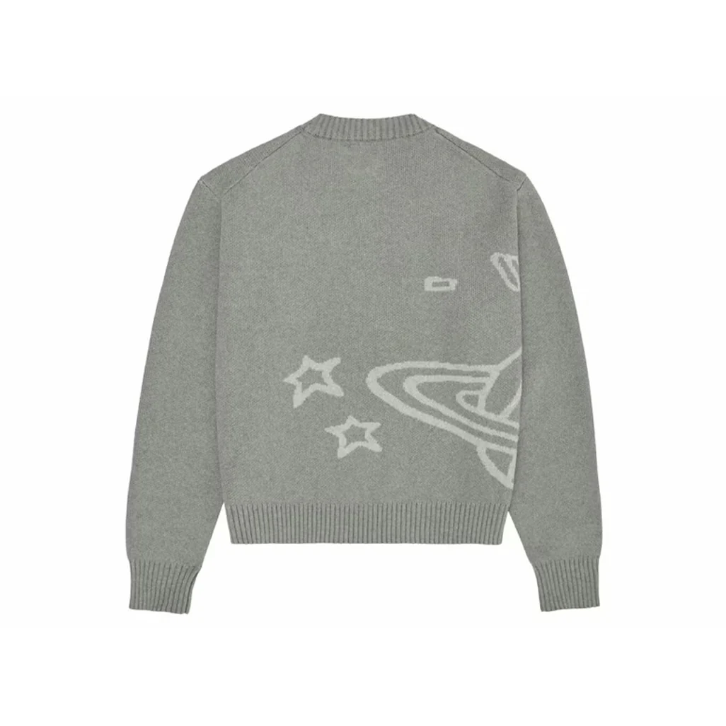 Broken Planet Knit Sweater 'Heather Grey' - Image 2