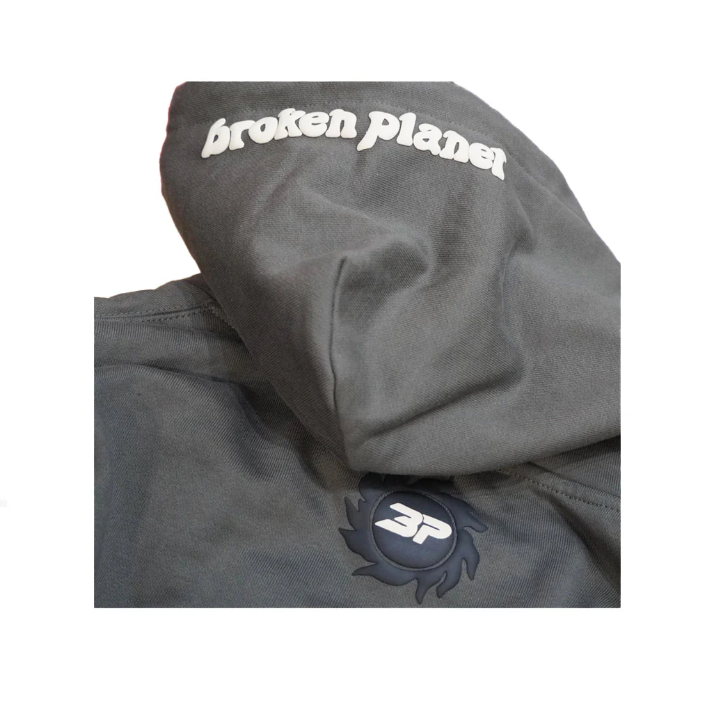 Broken Planet Market Space Trails Hoodie Beluga Grey - Image 4