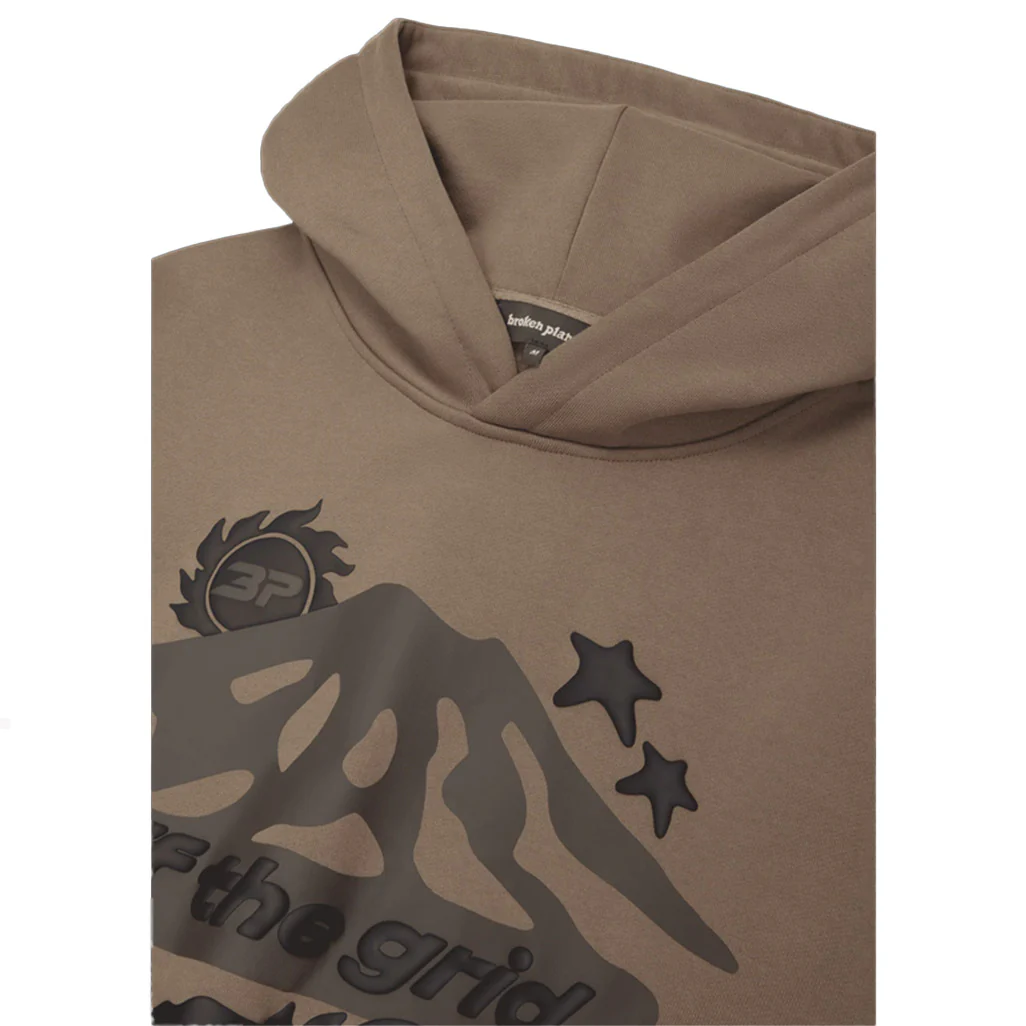 Broken Planet Off The Grid Hoodie Cinder Brown - Image 3
