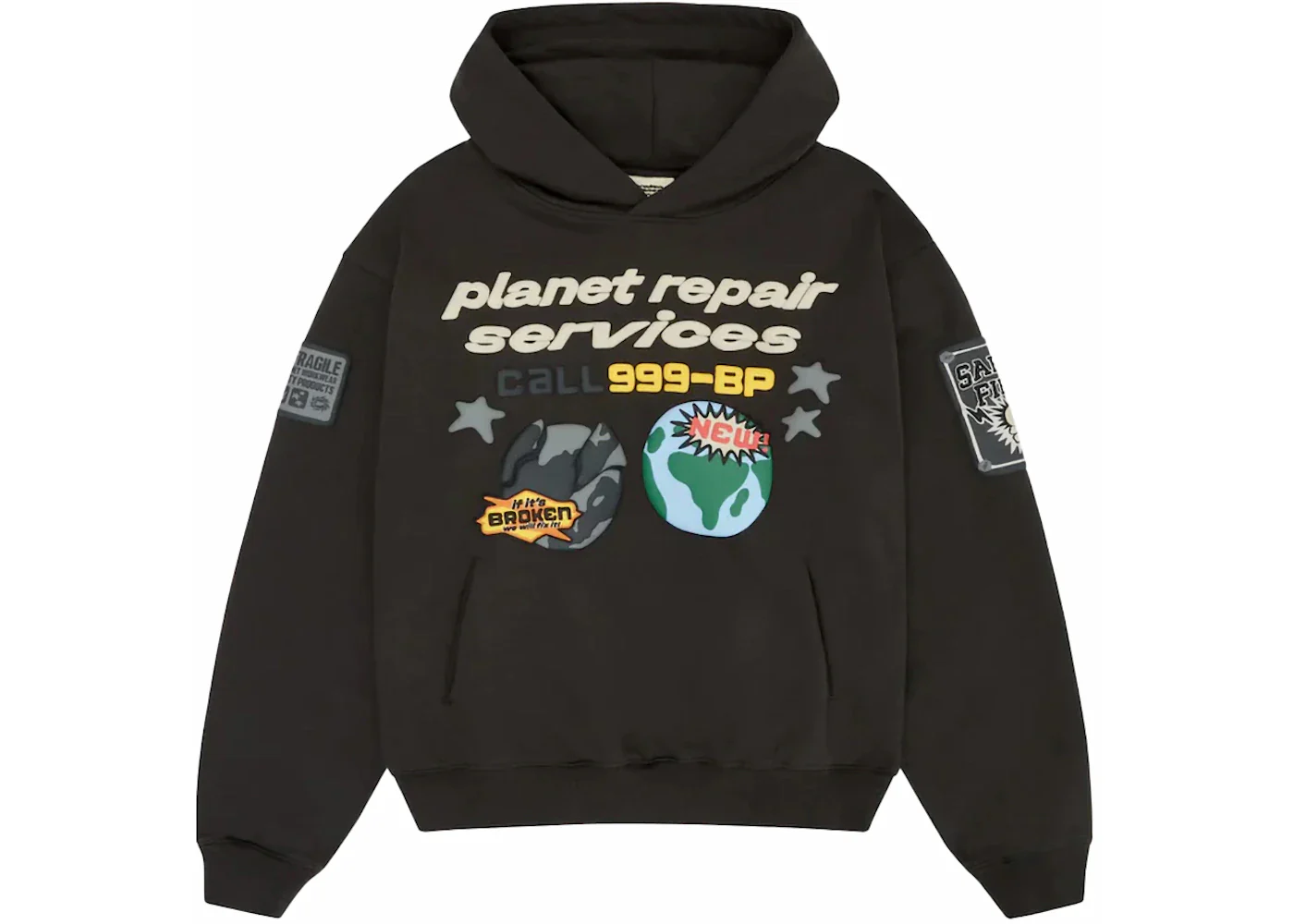 Broken Planet Repair Services Hoodie Soot Black - Image 2