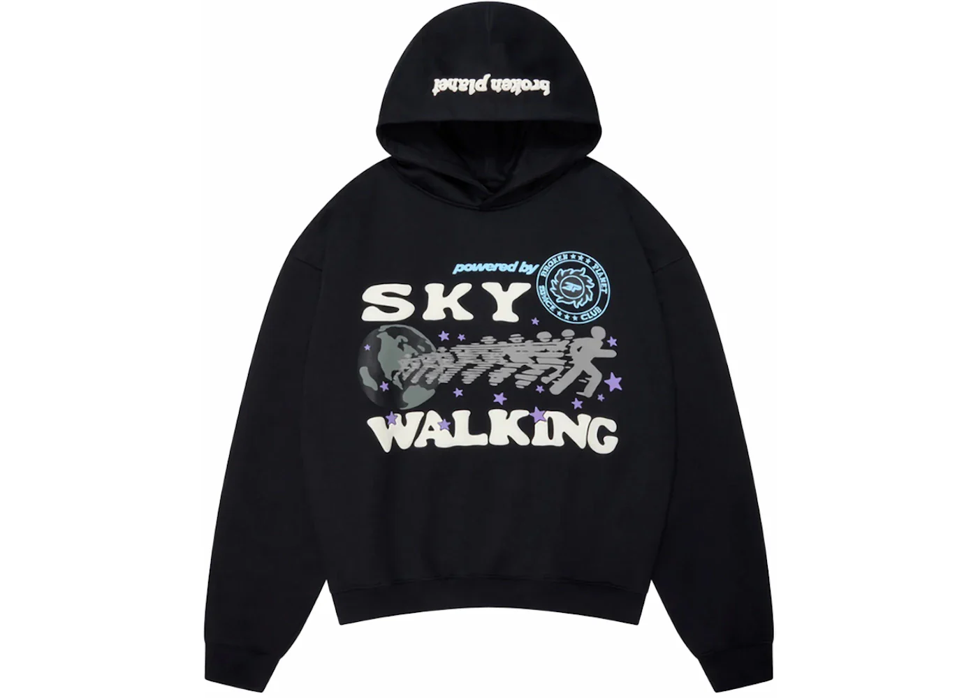 Broken Planet Sky Walking Hoodie Midnight Black - Image 2