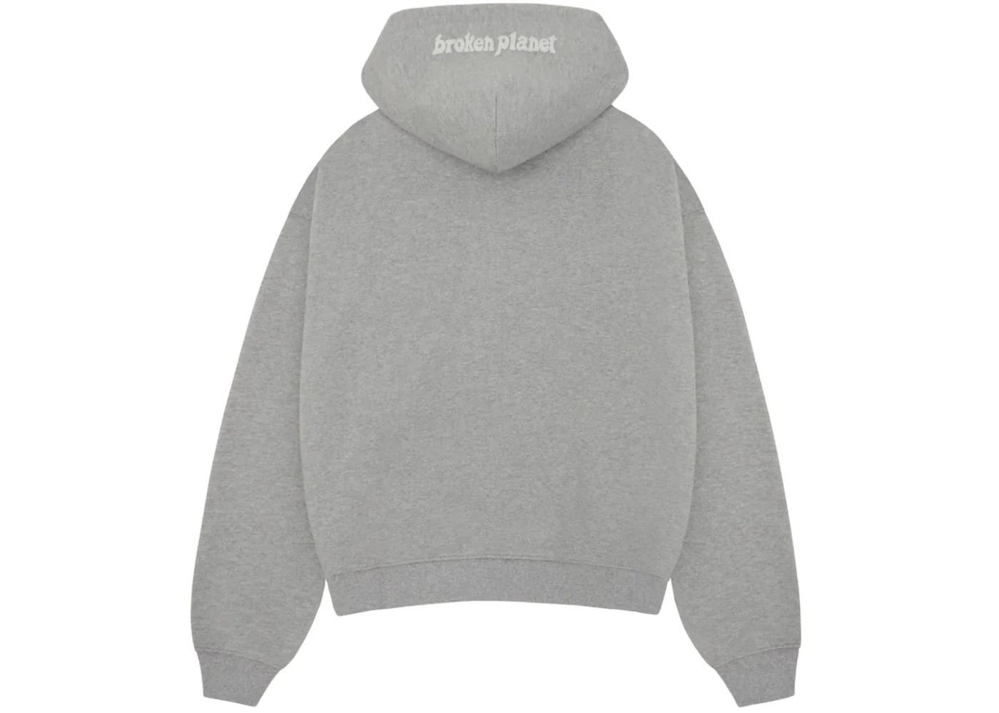 Broken Planet Zip Up Hoodie Heather Grey - Image 3