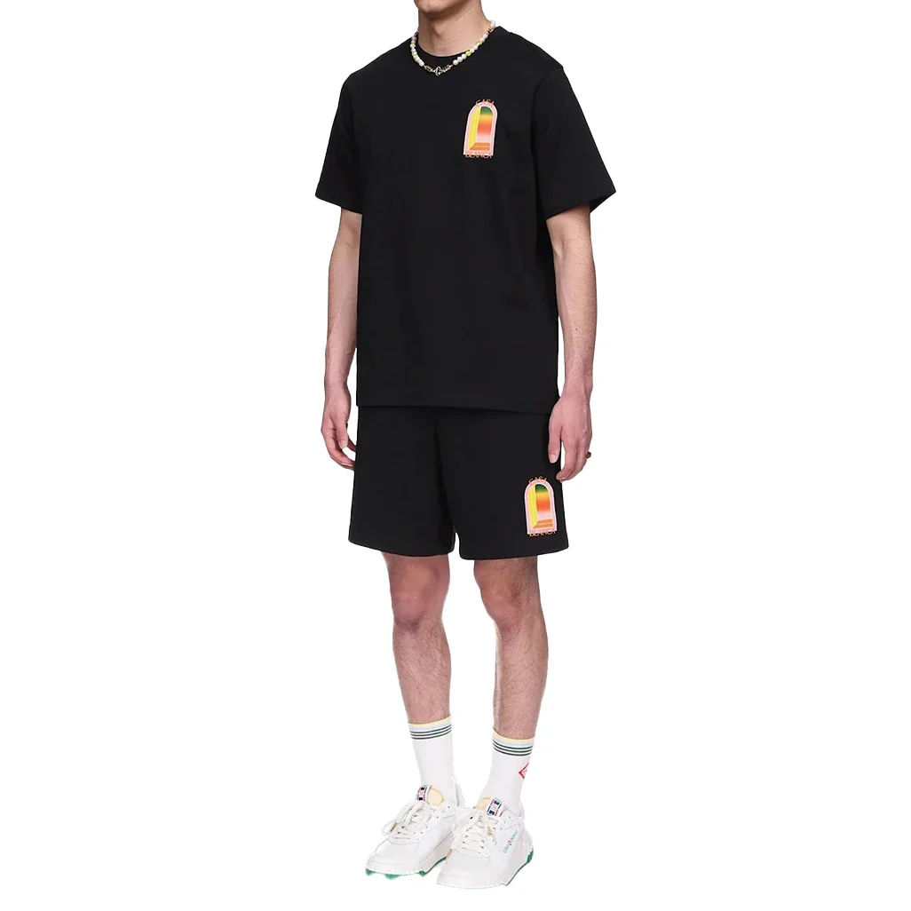 Casablanca gradient arch logo regular fit cotton t-shirt - Image 4
