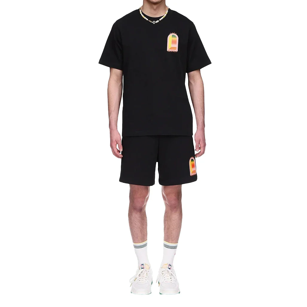 Casablanca gradient arch logo regular fit cotton t-shirt - Image 5