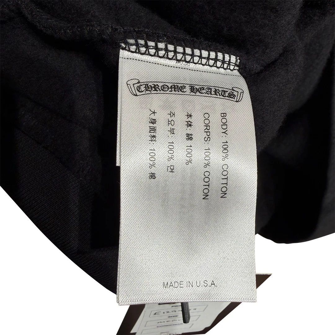 Chrome Hearts "1988" Script Logo Pullover Hoodie Black & Gold - Image 7