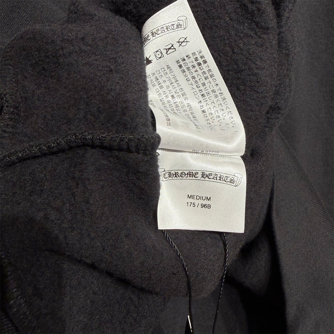 Chrome Hearts "1988" Script Logo Pullover Hoodie Black & Gold - Image 8