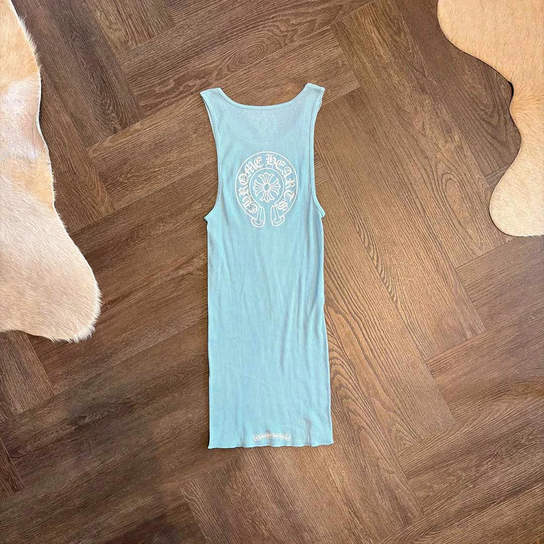 Chrome Hearts Baby Blue Rib Tank - Image 2