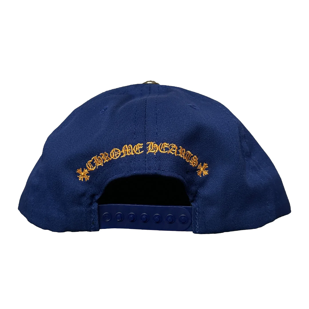 Chrome Hearts Baseball Trucker Hat Blue Gold - Image 5