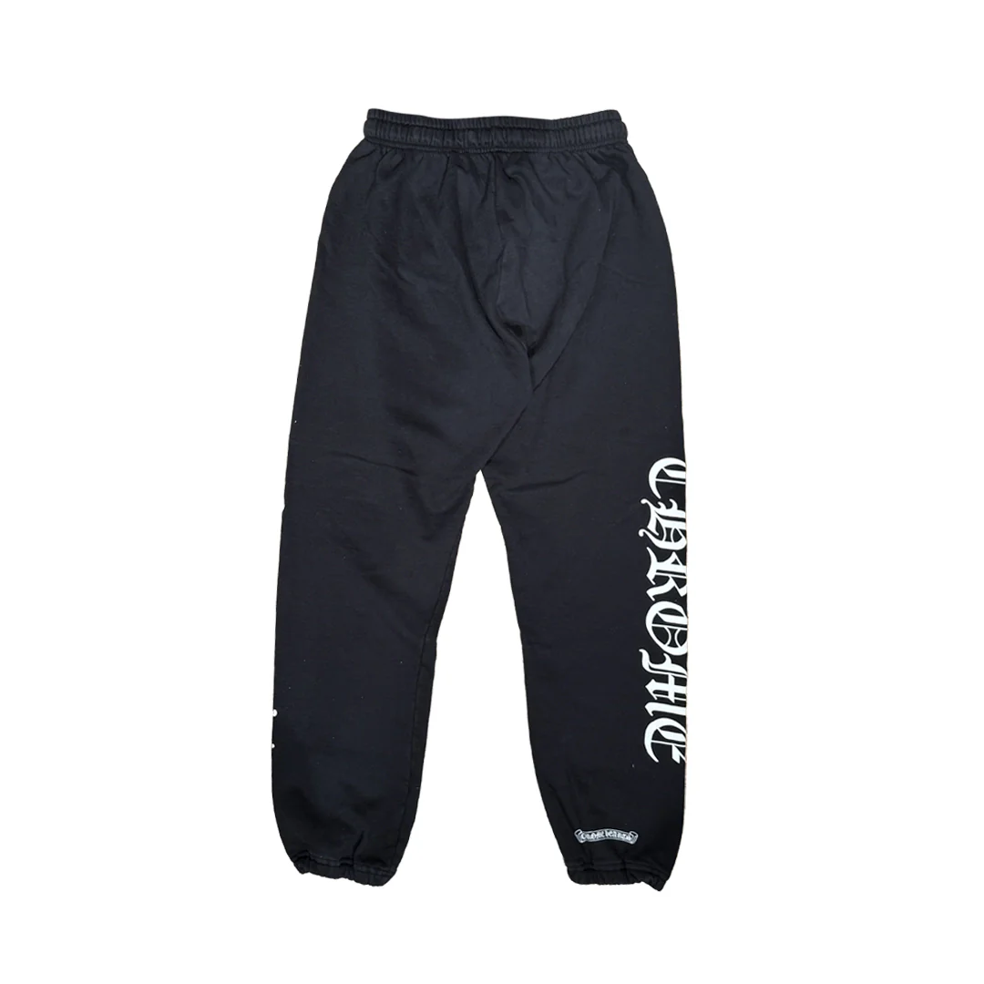 Chrome Hearts Horseshoe Logo Sweatpants Black - Image 2