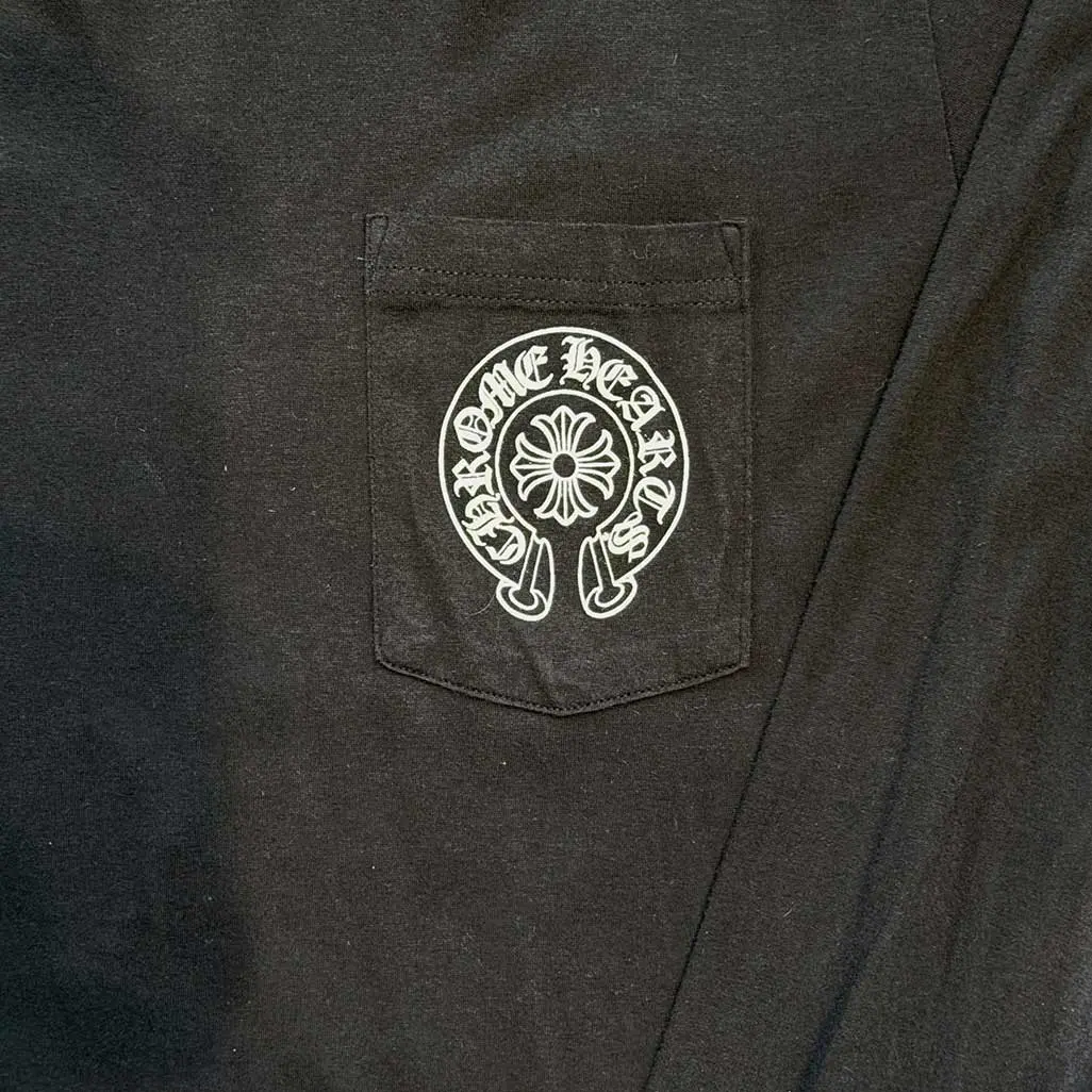 Chrome Hearts Black & Grey Staff Horseshoe Logo Longsleeve T-Shirt - Image 5