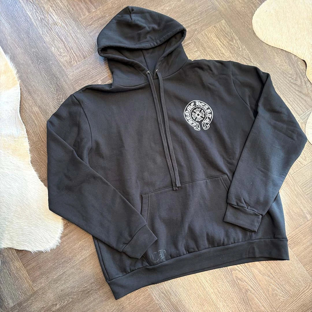 Chrome Hearts Black Horseshoe Hoodie London - Image 2
