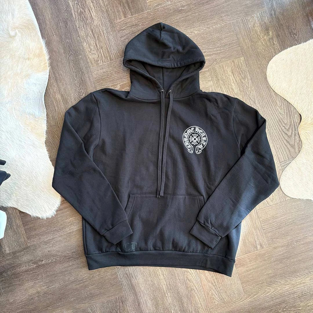 Chrome Hearts Black Horseshoe Hoodie London - Image 3